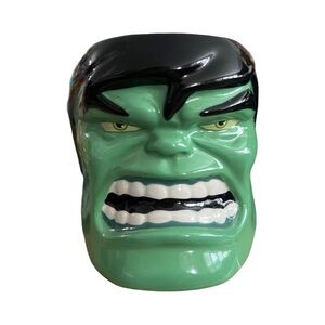 Disney Marvel Sculpted Figural Incredible Hulk 3D Ceramic Coffee Mug Cup New